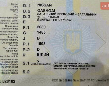 Білий Ніссан Кашкай, об'ємом двигуна 1.6 л та пробігом 103 тис. км за 19000 $, фото 12 на Automoto.ua