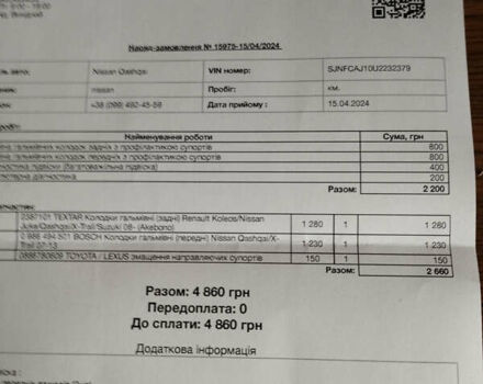 Ніссан Кашкай, об'ємом двигуна 1.5 л та пробігом 257 тис. км за 9550 $, фото 14 на Automoto.ua
