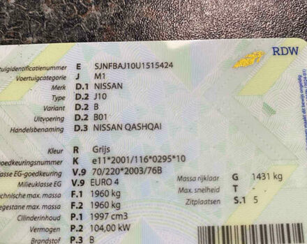 Серый Ниссан Кашкай, объемом двигателя 2 л и пробегом 245 тыс. км за 9600 $, фото 13 на Automoto.ua