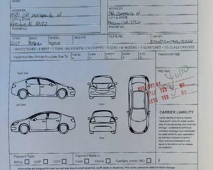 Белый Ниссан Rogue, объемом двигателя 2.49 л и пробегом 132 тыс. км за 11300 $, фото 20 на Automoto.ua