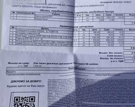 Білий Ніссан Rogue, об'ємом двигуна 2.49 л та пробігом 104 тис. км за 15400 $, фото 8 на Automoto.ua