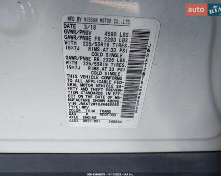 Ніссан Rogue, об'ємом двигуна 2.49 л та пробігом 154 тис. км за 2300 $, фото 9 на Automoto.ua
