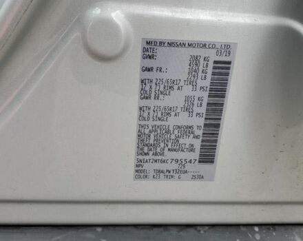 Серый Ниссан Rogue, объемом двигателя 2.4 л и пробегом 130 тыс. км за 8900 $, фото 10 на Automoto.ua