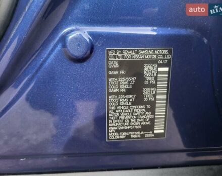 Синий Ниссан Rogue, объемом двигателя 2.49 л и пробегом 189 тыс. км за 11990 $, фото 28 на Automoto.ua