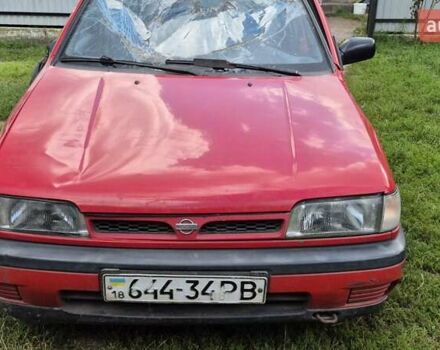Красный Ниссан Санни, объемом двигателя 1.6 л и пробегом 387 тыс. км за 750 $, фото 1 на Automoto.ua