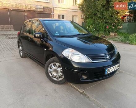 Черный Ниссан Тиида, объемом двигателя 1.6 л и пробегом 137 тыс. км за 6500 $, фото 14 на Automoto.ua