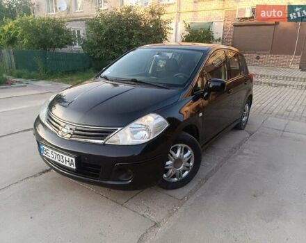 Черный Ниссан Тиида, объемом двигателя 1.6 л и пробегом 137 тыс. км за 6500 $, фото 10 на Automoto.ua