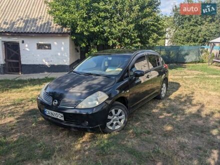 Ниссан Тиида 2007 в Тальном на Automoto.ua Черный Ниссан Тиида, объемом двигателя 1.6 л и пробегом 209 тыс. км за 4400 $, фото 1 на Automoto.ua