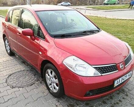 Червоний Ніссан Тііда, об'ємом двигуна 1.6 л та пробігом 213 тис. км за 6000 $, фото 1 на Automoto.ua