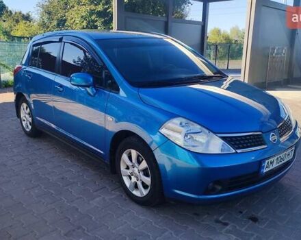 Синий Ниссан Тиида, объемом двигателя 1.6 л и пробегом 156 тыс. км за 7600 $, фото 2 на Automoto.ua
