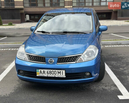 Синий Ниссан Тиида, объемом двигателя 1.6 л и пробегом 172 тыс. км за 6200 $, фото 1 на Automoto.ua