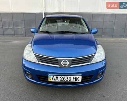 Синий Ниссан Тиида, объемом двигателя 1.6 л и пробегом 210 тыс. км за 6300 $, фото 1 на Automoto.ua