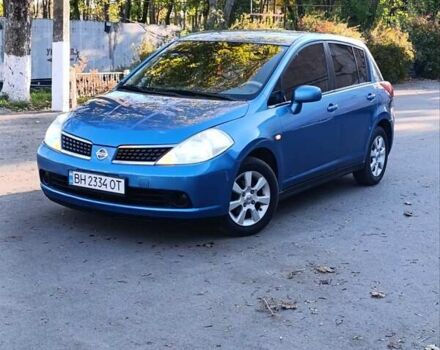 Синий Ниссан Тиида, объемом двигателя 1.6 л и пробегом 149 тыс. км за 6500 $, фото 1 на Automoto.ua