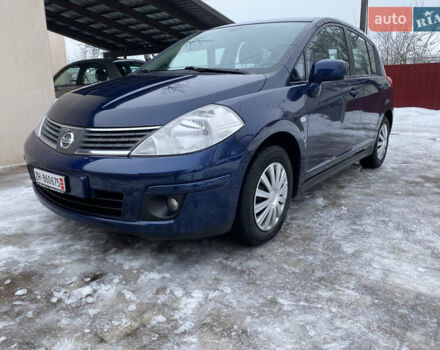 Синий Ниссан Тиида, объемом двигателя 1.6 л и пробегом 139 тыс. км за 7390 $, фото 1 на Automoto.ua