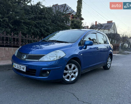 Синий Ниссан Тиида, объемом двигателя 1.6 л и пробегом 210 тыс. км за 5700 $, фото 1 на Automoto.ua