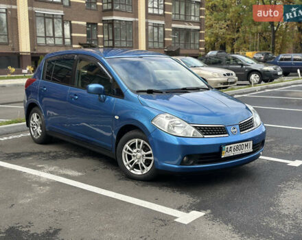 Синий Ниссан Тиида, объемом двигателя 1.6 л и пробегом 172 тыс. км за 6200 $, фото 1 на Automoto.ua