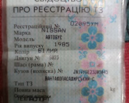 Белый Ниссан Урван, объемом двигателя 0 л и пробегом 200 тыс. км за 1290 $, фото 7 на Automoto.ua