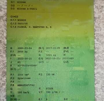 Серый Ниссан ИксТрейл, объемом двигателя 2.2 л и пробегом 350 тыс. км за 3400 $, фото 44 на Automoto.ua