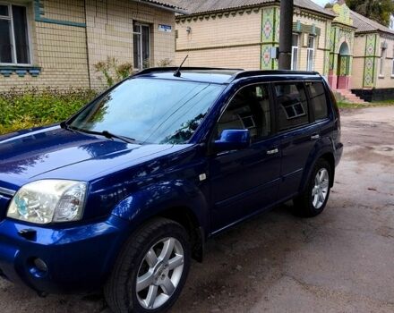 Синий Ниссан ИксТрейл, объемом двигателя 2.2 л и пробегом 245 тыс. км за 7000 $, фото 1 на Automoto.ua