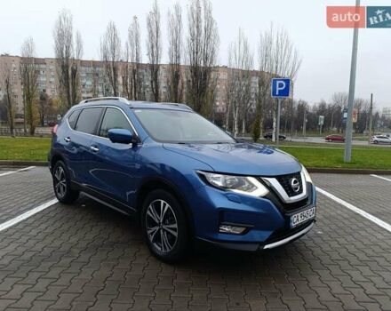 Синий Ниссан ИксТрейл, объемом двигателя 2.49 л и пробегом 93 тыс. км за 18500 $, фото 1 на Automoto.ua