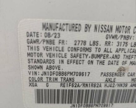 Білий Ніссан Ariya, об'ємом двигуна 0 л та пробігом 22 тис. км за 28500 $, фото 17 на Automoto.ua