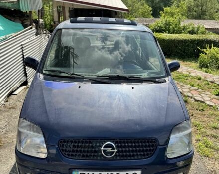 Синій Опель Агіла, об'ємом двигуна 1 л та пробігом 110 тис. км за 2000 $, фото 1 на Automoto.ua