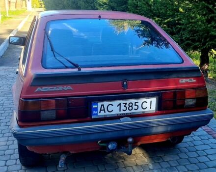Опель Аскона 1987 в Ратно на Automoto.ua Красный Опель Аскона, объемом двигателя 1.6 л и пробегом 300 тыс. км за 900 $, фото 7 на Automoto.ua