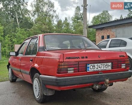 Красный Опель Аскона, объемом двигателя 1.6 л и пробегом 200 тыс. км за 1200 $, фото 2 на Automoto.ua