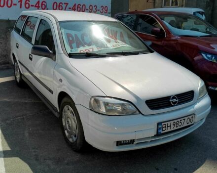 Белый Опель Астра, объемом двигателя 1.4 л и пробегом 202 тыс. км за 2800 $, фото 3 на Automoto.ua