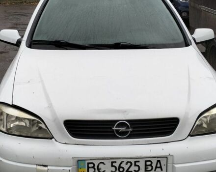 Белый Опель Астра, объемом двигателя 1.6 л и пробегом 300 тыс. км за 1300 $, фото 1 на Automoto.ua