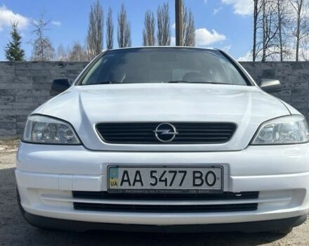 Белый Опель Астра, объемом двигателя 1.4 л и пробегом 258 тыс. км за 3650 $, фото 1 на Automoto.ua