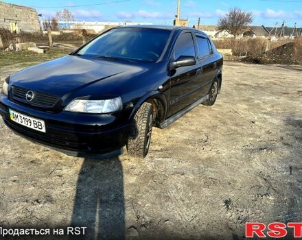 Чорний Опель Астра, об'ємом двигуна 1.4 л та пробігом 245 тис. км за 2700 $, фото 2 на Automoto.ua