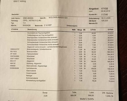 Чорний Опель Астра, об'ємом двигуна 1.4 л та пробігом 208 тис. км за 4950 $, фото 70 на Automoto.ua