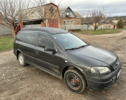 Черный Опель Астра, объемом двигателя 1.7 л и пробегом 200 тыс. км за 1200 $, фото 1 на Automoto.ua