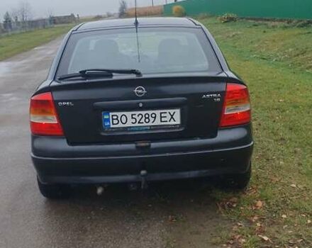 Черный Опель Астра, объемом двигателя 1.6 л и пробегом 171 тыс. км за 2199 $, фото 1 на Automoto.ua