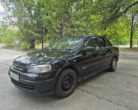 Черный Опель Астра, объемом двигателя 1.6 л и пробегом 202 тыс. км за 2200 $, фото 6 на Automoto.ua