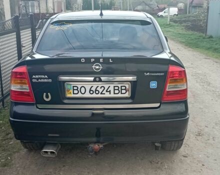 Черный Опель Астра, объемом двигателя 1.4 л и пробегом 192 тыс. км за 4100 $, фото 2 на Automoto.ua