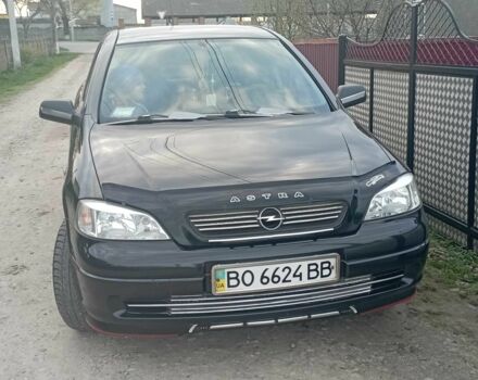 Черный Опель Астра, объемом двигателя 1.4 л и пробегом 192 тыс. км за 4100 $, фото 3 на Automoto.ua