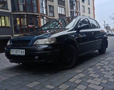 Черный Опель Астра, объемом двигателя 1.4 л и пробегом 214 тыс. км за 1800 $, фото 9 на Automoto.ua