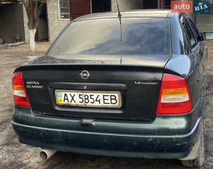 Черный Опель Астра, объемом двигателя 1.4 л и пробегом 380 тыс. км за 3200 $, фото 5 на Automoto.ua