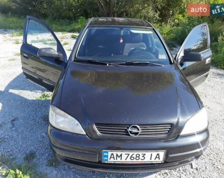 Чорний Опель Астра, об'ємом двигуна 1.6 л та пробігом 220 тис. км за 3500 $, фото 1 на Automoto.ua