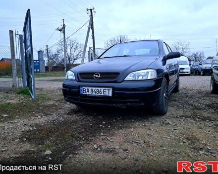 Черный Опель Астра, объемом двигателя 1.4 л и пробегом 256 тыс. км за 2150 $, фото 1 на Automoto.ua