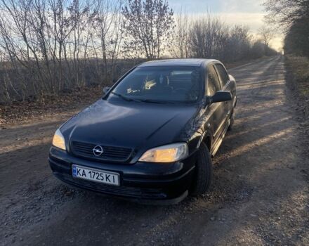Черный Опель Астра, объемом двигателя 1.4 л и пробегом 219 тыс. км за 3400 $, фото 8 на Automoto.ua
