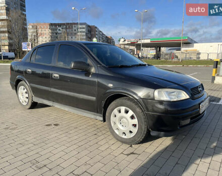 Черный Опель Астра, объемом двигателя 1.36 л и пробегом 178 тыс. км за 4000 $, фото 5 на Automoto.ua