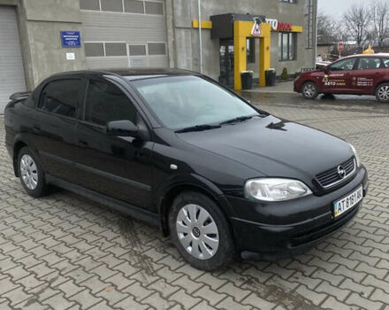 Черный Опель Астра, объемом двигателя 1.4 л и пробегом 229 тыс. км за 3200 $, фото 2 на Automoto.ua