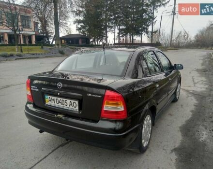 Черный Опель Астра, объемом двигателя 1.6 л и пробегом 198 тыс. км за 4100 $, фото 3 на Automoto.ua