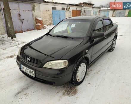 Черный Опель Астра, объемом двигателя 1.36 л и пробегом 300 тыс. км за 2150 $, фото 1 на Automoto.ua
