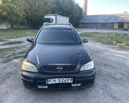 Черный Опель Астра, объемом двигателя 2 л и пробегом 200 тыс. км за 950 $, фото 3 на Automoto.ua