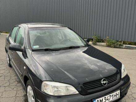 Черный Опель Астра, объемом двигателя 1.6 л и пробегом 230 тыс. км за 2900 $, фото 1 на Automoto.ua