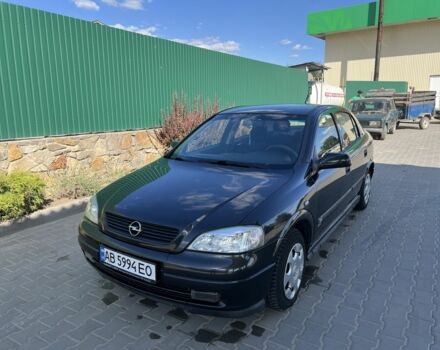 Черный Опель Астра, объемом двигателя 1.6 л и пробегом 220 тыс. км за 3648 $, фото 1 на Automoto.ua